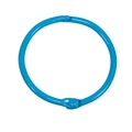 Anneau de reliure bleu brillant en métal pour DIY avec un mécanisme d'ouverture articulé - 44mm / Bleu foncé