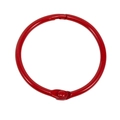 Anneau de reliure en métal rouge mat pour la papeterie DIY et l'assemblage de cartes - 44mm / Rouge