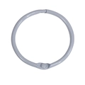 Anneau de reliure en métal gris laqué avec charnière pour accessoires de bijoux DIY - 44mm / Gris clair