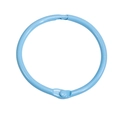 Anneau de reliure en métal laqué bleu ciel avec finition lisse pour loisirs créatifs - 44mm / Bleu lac