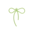 Muntgroene legering strikhanger met touwtextuur voor DIY-sieraden en telefoonbedels - Lichtgroen