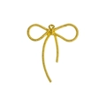 Gouden strikhanger met kralentextuur en ophangring voor DIY sieraden maken - Goud