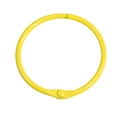 Anneau de reliure en métal laqué jaune citron avec fermeture à charnière pour DIY - 44mm / Jaune foncé