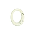 Ovaler Karabinerring in Cremeweiß für DIY Schlüsselanhänger und Zubehörteile - Cremeweiß
