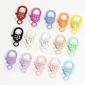 Chiusure a moschettone a cuore colorate con strass per gioielli fai-da-te e portachiavi - Stile Strass-Multicolore