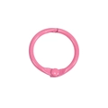 Anneau de reliure en métal rose avec charnière pour loisirs créatifs DIY - 25mm / Pêche