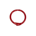 Anneau de reliure en métal rouge vif avec finition peinte pour le bricolage et DIY - 25mm / Rouge