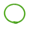 Anneau de reliure en métal vert pour loisirs créatifs et organisation de documents sur blanc - 44mm / Verdoyant