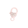 Chiusura a moschettone rosa a forma di cuore con strass per accessori portachiavi fai-da-te - Rosa Chiaro-Con Strass