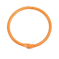 Anneau de reliure en métal laqué orange vif avec mécanisme d'ouverture à charnière - 44mm / Orange Clair