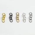 Catene di estensione in metallo fai-da-te in oro, argento, nero e acciaio per portachiavi - Colore Metallico Casuale