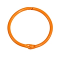 Anneau de reliure en métal laqué orange vif avec ouverture à charnière et fermoir - 44mm / Orange Foncé