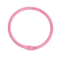 Anneau de reliure en métal rose pour loisirs créatifs avec finition peinte et charnière - 44mm / Pêche