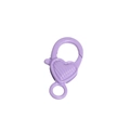 Chiusura a moschettone a forma di cuore lavanda in lega per portachiavi fai-da-te - Violet-Stripe