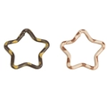 Moschettoni a stella con motivi leopardati e mimetici per accessori di portachiavi DIY - Gancio a Stella Colore Casuale