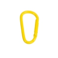 Vibrant yellow D-shaped spring snap hook for DIY keychains and outdoor gear - Large D-Shaped Buckle / Yellow