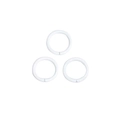 White 10mm painted iron open jump rings for DIY jewelry and keychain accessories - 1.2*8mm / White
