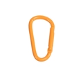 Orange lacquered D-shaped spring carabiner clip for DIY keychains and bags - Large D-Shaped Buckle / Orange