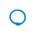 Anneau en métal laqué bleu brillant pour feuillets mobiles avec fermoir à boucle - 25mm / Bleu foncé