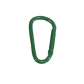 Green D-shaped spring carabiner made of durable aluminum for DIY keychains - Large D-Shaped Buckle / Dark Green