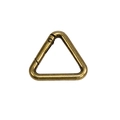 Mosquetón triangular de resorte en bronce antiguo para llaveros y accesorios DIY - Hebilla de Resorte Triángulo / Bronce
