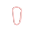 Light pink D-shaped spring buckle carabiner hook with smooth matte lacquer finish - Large D-Shaped Buckle / Light Pink