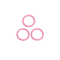 DIY jewelry making pink 10mm lacquered iron open jump rings for handmade accessories - 1.2*10mm / Peach