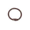 Anneau de reliure en métal marron en métal avec mécanisme articulé et finition peinte - 25mm / Café Foncé