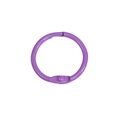 Anneau de reliure en métal violet avec finition laquée colorée et fermeture clip - 25mm / Violet foncé
