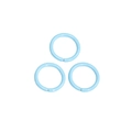 10mm light blue matte painted iron jump rings for DIY jewelry and accessory making - 1.2*6mm / Light Blue
