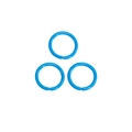 Blue 10mm painted iron jump rings for DIY jewelry and keychain accessories - 1.2*10mm / Dark Blue