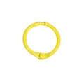 Anneau de reliure en métal jaune peint avec ouverture articulée pour DIY et cartes - 25mm / Jaune