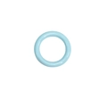 Anello a O celeste con finitura ceramica lucida per accessori per gioielli fai-da-te - Anello Chiuso (1.7*9mm) / blu acqua