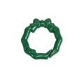 Dark green bow-shaped round spring ring buckle and alloy clip for DIY accessories - Dark Green