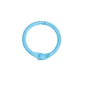 Anneau en métal laqué bleu clair avec charnière pour le bricolage et porte-clés - 25mm / Bleu lac