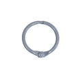 Anneau de reliure en métal bleu gris mat pour bijoux DIY et organisation bureau - 25mm / Gris