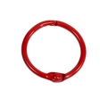 Anneau de reliure en métal rouge brillant avec charnière pour loisirs créatifs - 30mm / Rouge