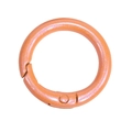Pearly orange-coral round spring O-ring buckle for DIY accessories and keychains - 25mm / Orange