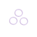 DIY jewelry 10mm open rings in light purple matte painted iron for handmade accessories - 1.2*6mm / Light Purple