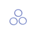 Three lavender matte 10mm iron open rings for DIY jewelry and keychain making - 1.2*10mm / Taro Purple