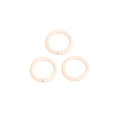 DIY colorful 10mm open ring accessories in beige finish for jewelry making projects - 1.2*6mm / Grapefruit