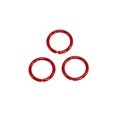 DIY jewelry making accessory 10mm red painted iron jump rings in minimalist style - 1.2*6mm / Red