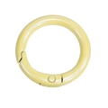 Pearly pale gold round spring gate ring clasp for DIY keychains and bags - 25mm / Light Yellow