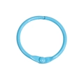 Anneau de reliure en métal bleu ciel avec fermeture à charnière pour projets DIY - 30mm / Bleu Azur