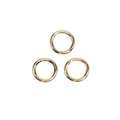 Golden 10mm open jump rings with polished finish for DIY jewelry making accessories - 1.2*6mm / KC Gold
