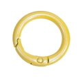 Pearly ginger yellow metal O-ring carabiner spring clip for DIY keychains and bags - 25mm / Dark Yellow