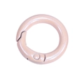 Pearlescent light pink spring O-ring buckle for DIY keychains and jewelry making - 20mm / Light Pink