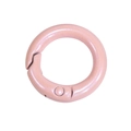 Pink glitter pearl round spring ring O-ring clasp for DIY jewelry and bag accessories - 20mm / Light Pink