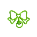 Vibrant green butterfly-shaped metal lobster clasp with spring gate and swivel ring - Emerald Green