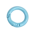 Light blue pearlescent spring ring buckle with glitter finish for DIY jewelry and keychains - 20mm / Light Blue